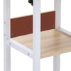 Mobile Sofa Bed Side Table 3 Tier Storage Shelf Folding Overbed Tray Laptop Desk