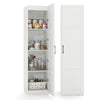 4-Tier Freestanding Floor Cabinet with Door-White