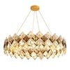 Luxury Crystal Ceiling Light Shining Chandelier Pendant Lamp Hallway Living Room