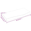 LAPOOH Wall Shelf Brown 60x30x4 Treated Solid Wood R7W3