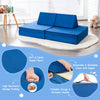 4-Piece Convertible Kids Couch or 2 Chairs Girls Boys Modular Sofa and Play Set