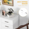 Modern Sideboard Kitchen Storage Cabinet with 2 Drawers, White