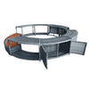 Rattan Round Hot Tub Surround Spa Accessory Backyard Oasis Outdoor Garden Patio