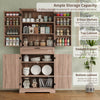 72'' Kitchen Cupboard Pantry Cabinet, Tall Storage Cabinet with Doors and Drawer
