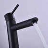 Bathroom Brass Basin Mixer Taps Deck Mounted Hot&Cold Sink Faucet Matte Black,UK