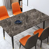Coffee Marble Textured Countertop Adhesive Sticker Table Wall Cabinet Wallpaper