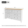 Chest of Drawers with 7 Drawers Wooden Frame for Bedroom, Living Room, Hallway