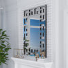 LUVODI Grecian Venetian Rectangle Beveled Glass Wall Mirror for Hotel Home Decor