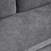 Grey L-Shaped Sofa w/3 Seater & Mobile Foot Stool, Modern Corner Sectional Couch