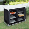 Portable Camping Kitchen Table Picnic Folding Cupboard Party Outdoor Garden BBQ