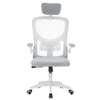 Mesh Home Office Chair Swivel Task Computer Desk Chair w/ Lumbar Support, White