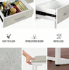 Dressing Table Vanity Set Make up Desk with Dimmable LED Light Mirror Stool