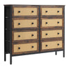 8 Drawers Chest of Drawer Fabric Dresser Living Room Bedroom Storage Organizer
