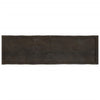 Table Dark Grey 180x50x6 Treated Solid Wood Oak Live M4G1
