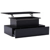 Coffee Table With Storage Lift Top 4 Drawers Wooden Living Room Furniture Black