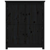 BaraSh Sideboard Black 83x41.5x100 Solid Wood Pine,Sideboard Storage A6O7