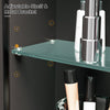Arched Bathroom Mirror Cabinet Metal Framed Premium Black Wall Mounted Storage