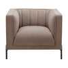 Dusk Madison Sand Velvet & Black Metal Armchair RRP £215