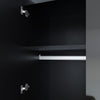 Black High Gloss 2 Doors Wardrobe Bedroom Furniture Storage With Hanging Rail