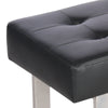Leather Upholstered Bench Bedroom Entryway End of Bed Bench Accent Indoor Bench