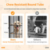 Heavy Dog Crate Furniture Side Table Dog Kennel Cage 4 Doors & Removable Divider
