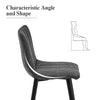 Grey Bar Stools X2 Faux Leather Pub Chairs With Footrest Kitchen Furniture
