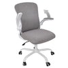 Fabric Home Office Chair Adjustable Computer Desk Seat Swivel Filp-up Armrest