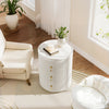 Modern Nightstand with 3 Drawers No Assembly Bedside Table Night Stand White