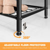 Industrial Coat Rack Stand with 7 Hooks Hangers Shoe Storage Bench Cabinet