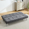 2 Seater Chenille Sofa Bed Convertible Recliner Settee Couch Loveseat Sleeper UK