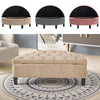 Shoe Stool Living Room Velvet Upholstered Storage Pouffe Bench Ottoman Footstool