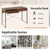 Computer Desk Wooden PC Laptop Table Writing Workstation with 2 Drawers
