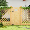 Wooden Garden Gate Pedestrian Fence Porch Privacy Latch Panel Decor 90x180cm