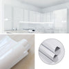 10M*61cm GLOSS WHITE VINYL KITCHEN FURNITURE STICKER COVERING FILM SELF ADHESIVE