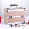 Makeup Trolley Case 4 in 1 Vanity Cosmetology Case Cosmetic Train Case on Wheels
