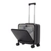 Wheeled Black Suitcase Cabin Trolley Bag Hand Luggage Carry On Travel Case