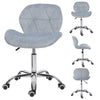 Office Chair Meeting Desk Chair Adjustable Home Vanity Stool 360° Velvet Swivel