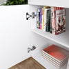 Modern TV Stand White/Black TV LED Entertainment High Gloss Doors Unit Cabinet