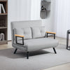 Click Clack 2 Seater Sofa Bed for Living Room, Guest Room, Light Grey