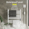 Electric Towel Rail Warmer 10 Bar Radiator Stand Wall Mount Bathroom Heated Rack