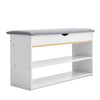 3 Tier Shoe Rack Cushion Seat Bench Hallway Shoe Storage Organiser Holder Stand
