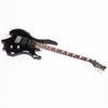 Glarry Electric Guitar 5 Way Rosewood Fire Flame Switch Pickup Full Set Black
