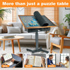 1500Pcs Jigsaw Puzzle Table Storage Board 2-Drawer & 4-Level Adjustable Tilting