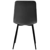 ROUND DINING TABLE AND CHAIRS SET OF 4 GREY VELVET PADDED KITCHEN CHAIRS HOME