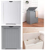 Laundry Hamper Bin Clothes Storage Linen Cabinet Chest Wooden Shaker Unit Home