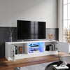High Gloss 150cm TV Stand Cabinet with LED Lights 2 Doors Living Room Sideboard