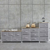 Fabric Cabinets Storage Unit Metal Frame Chest of Drawer Organiser Bedside Table