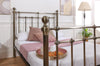 Brass Finish,Traditional Antique Victorian Metal Bed Frame Bedstead,Double,King