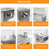 Portable Wood Burning Cooking Stove Camping Tent Heating Stove With Chimney Pipe