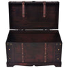 Vintage Treasure Chest Wood Brown Storage Cabinet Box Trunk vidaXL